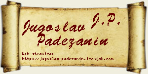 Jugoslav Padežanin vizit kartica